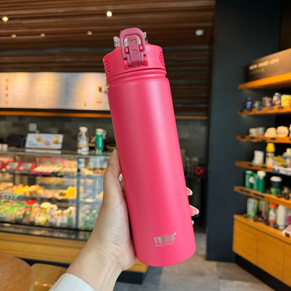 Insulated Water Bottle with Straw