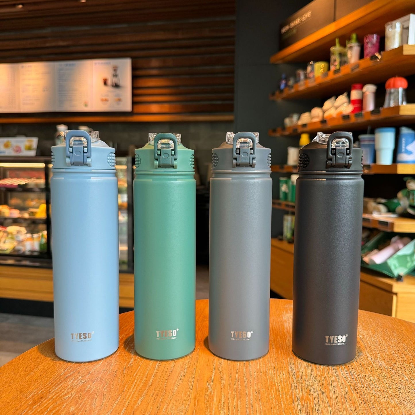 Insulated Water Bottle with Straw