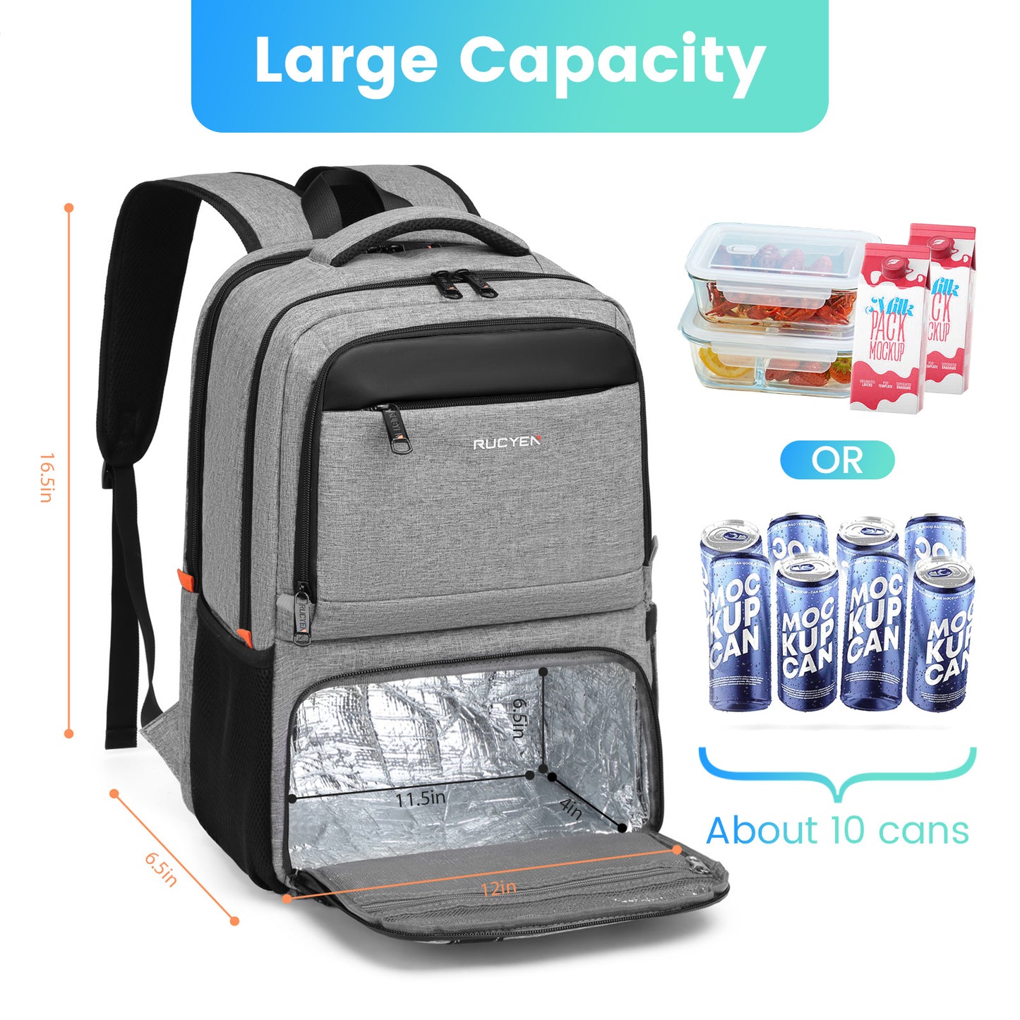 Insulated Waterproof School Backpack