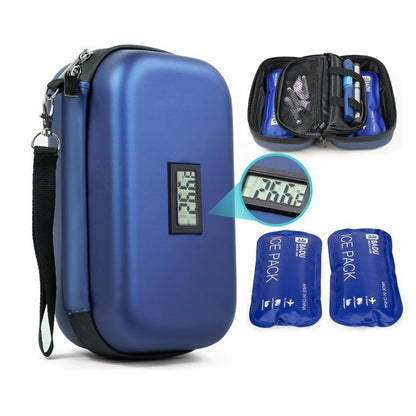 Insulin Medication Refrigerated Storage Bag with Thermometer Display