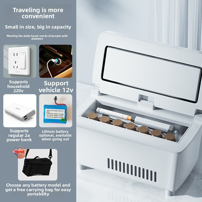 Insulin Portable Refrigerator Box Medical Cooling Storage