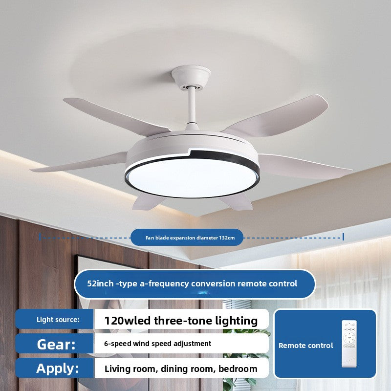 Integrated Ceiling Fan Light with Remote Voice Control