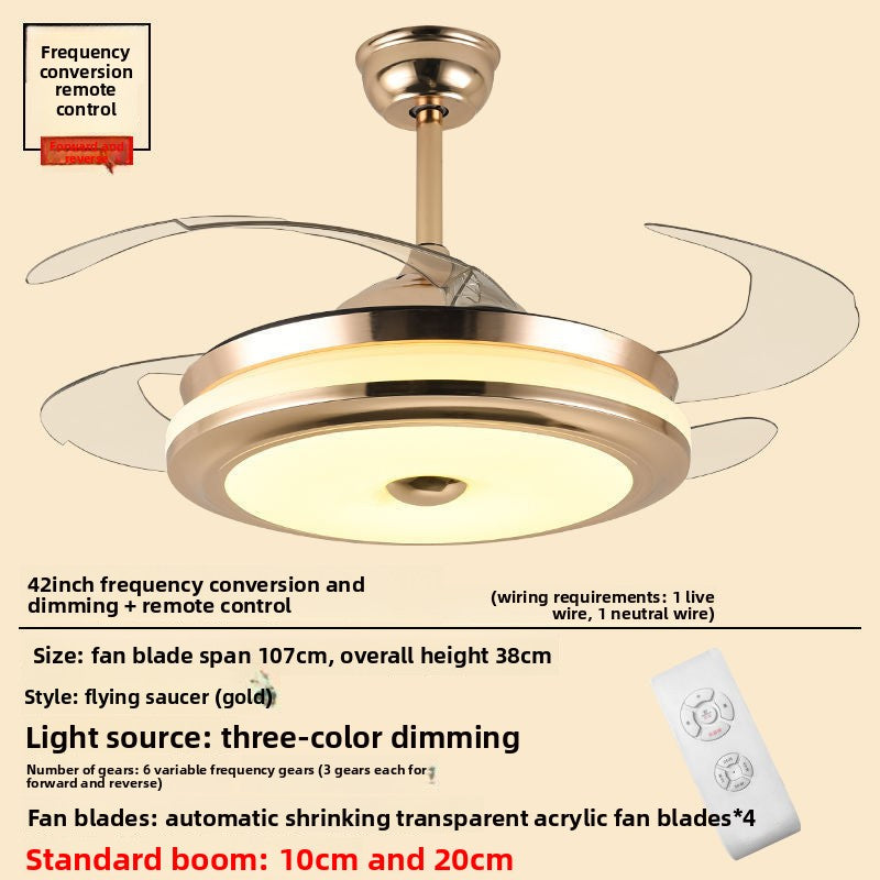 Integrated Ceiling Fan with Light
