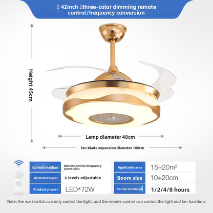 Integrated Ceiling Fan with Light