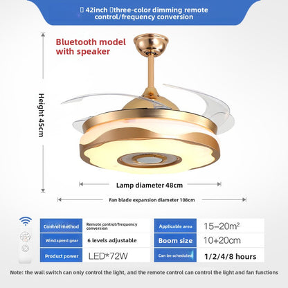 Integrated Ceiling Fan with Light