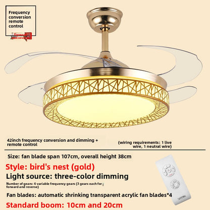 Integrated Ceiling Fan with Light
