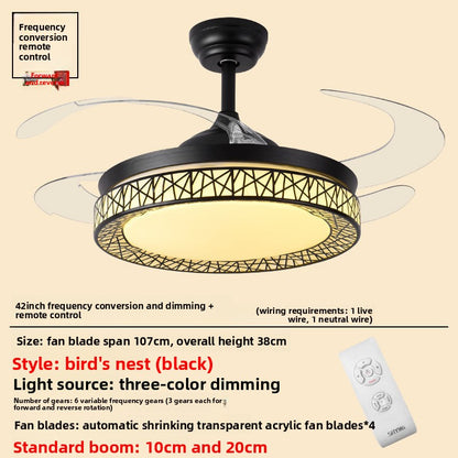 Integrated Ceiling Fan with Light