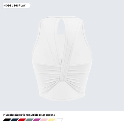 Integrated Chest Pad Yoga Running Fitness Vest
