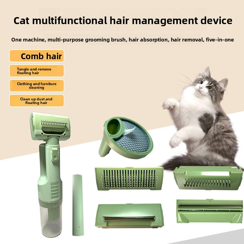 Integrated hair suction vacuum cleaner