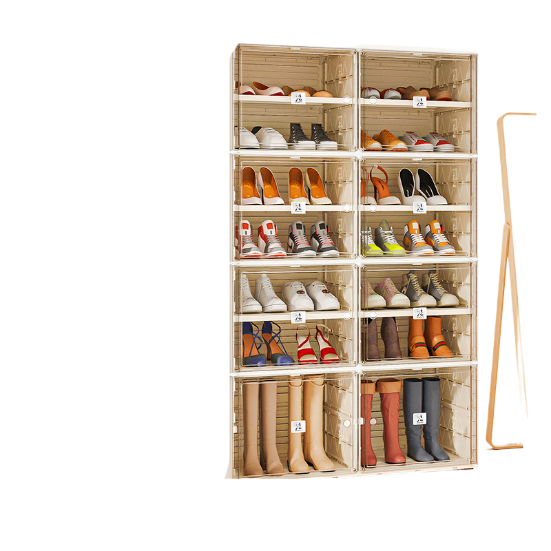 Integrated shoe cabinet without installation