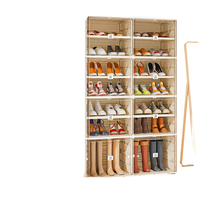 Integrated shoe cabinet without installation