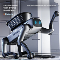 ai programming mechanical dog white