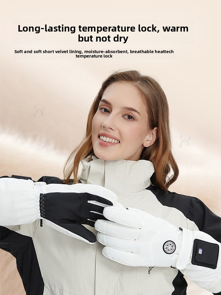 Intelligent charging heating gloves