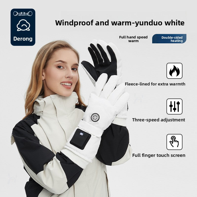 Intelligent charging heating gloves