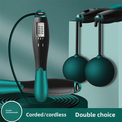 Intelligent Cordless Counting Skipping Rope with Weighted Ball