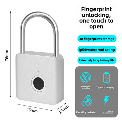 Intelligent fingerprint padlock