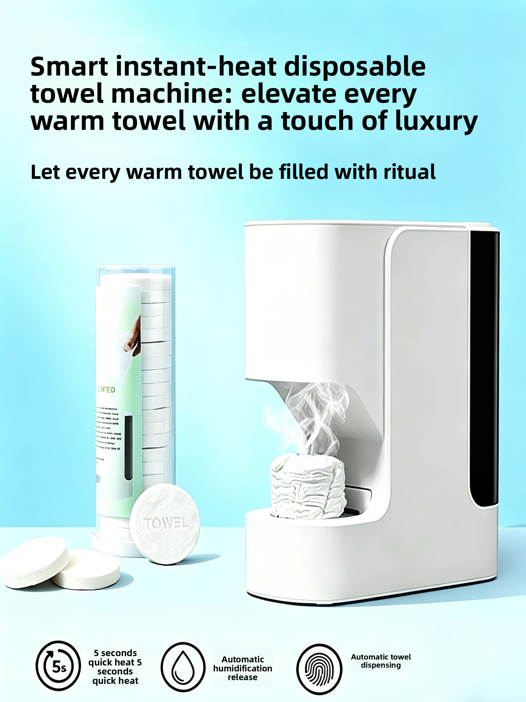 Intelligent Heating Towel Warmer with Temperature Control