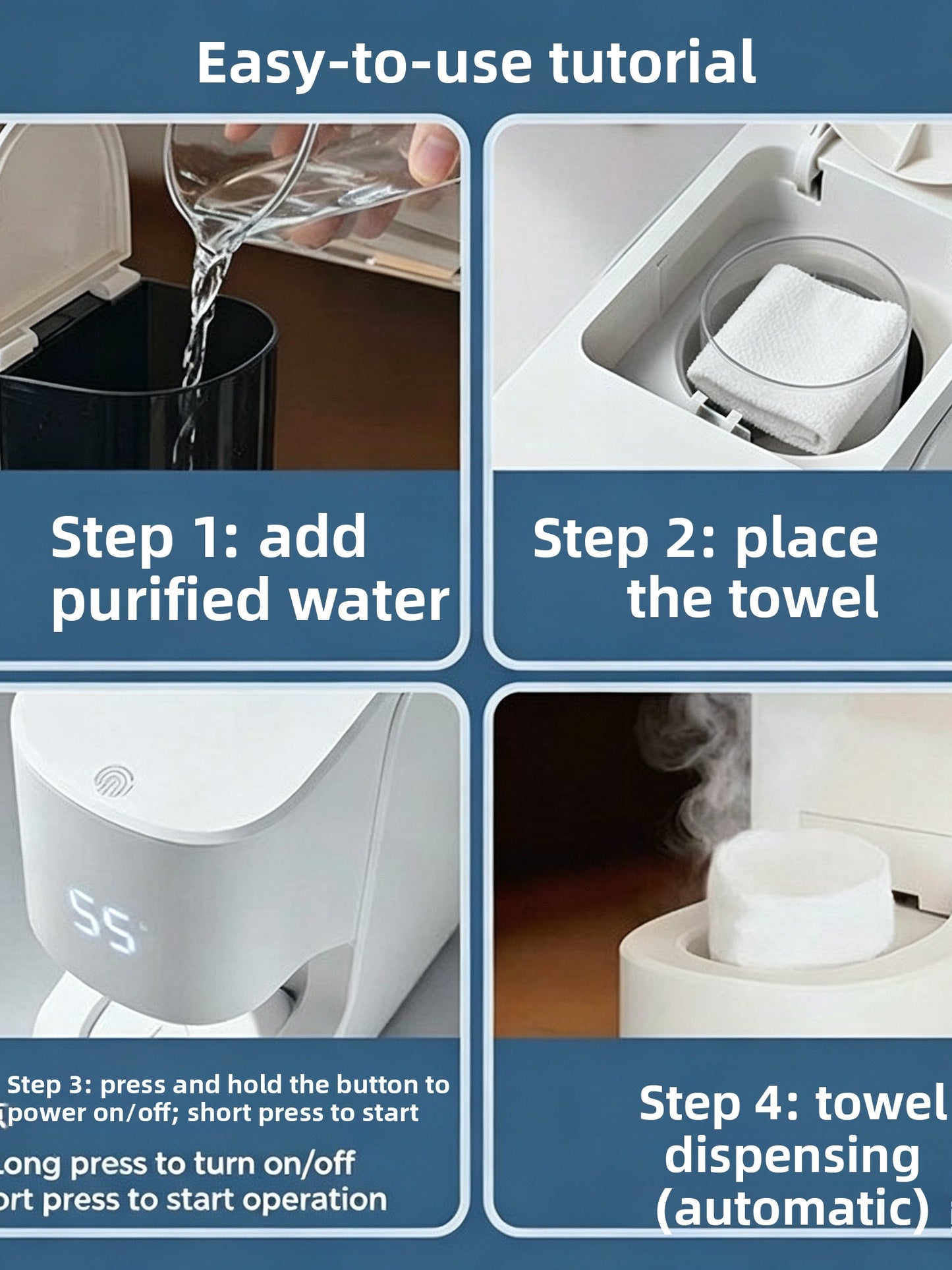 Intelligent Heating Towel Warmer with Temperature Control