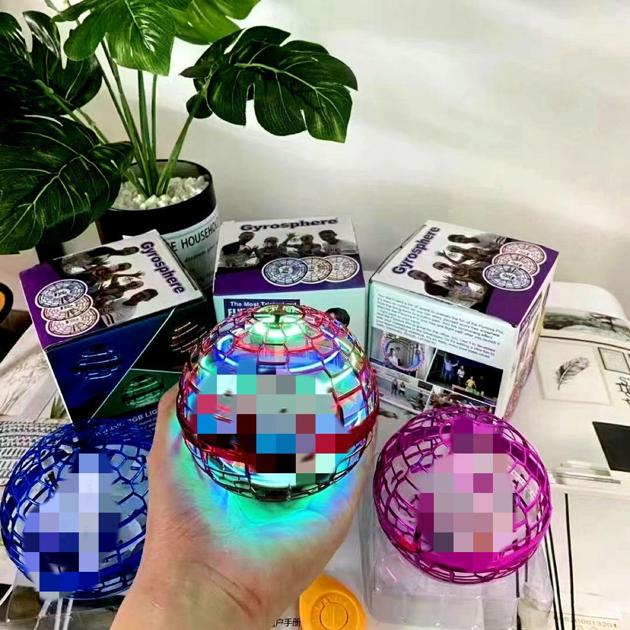 Intelligent induction rotating magic flying ball