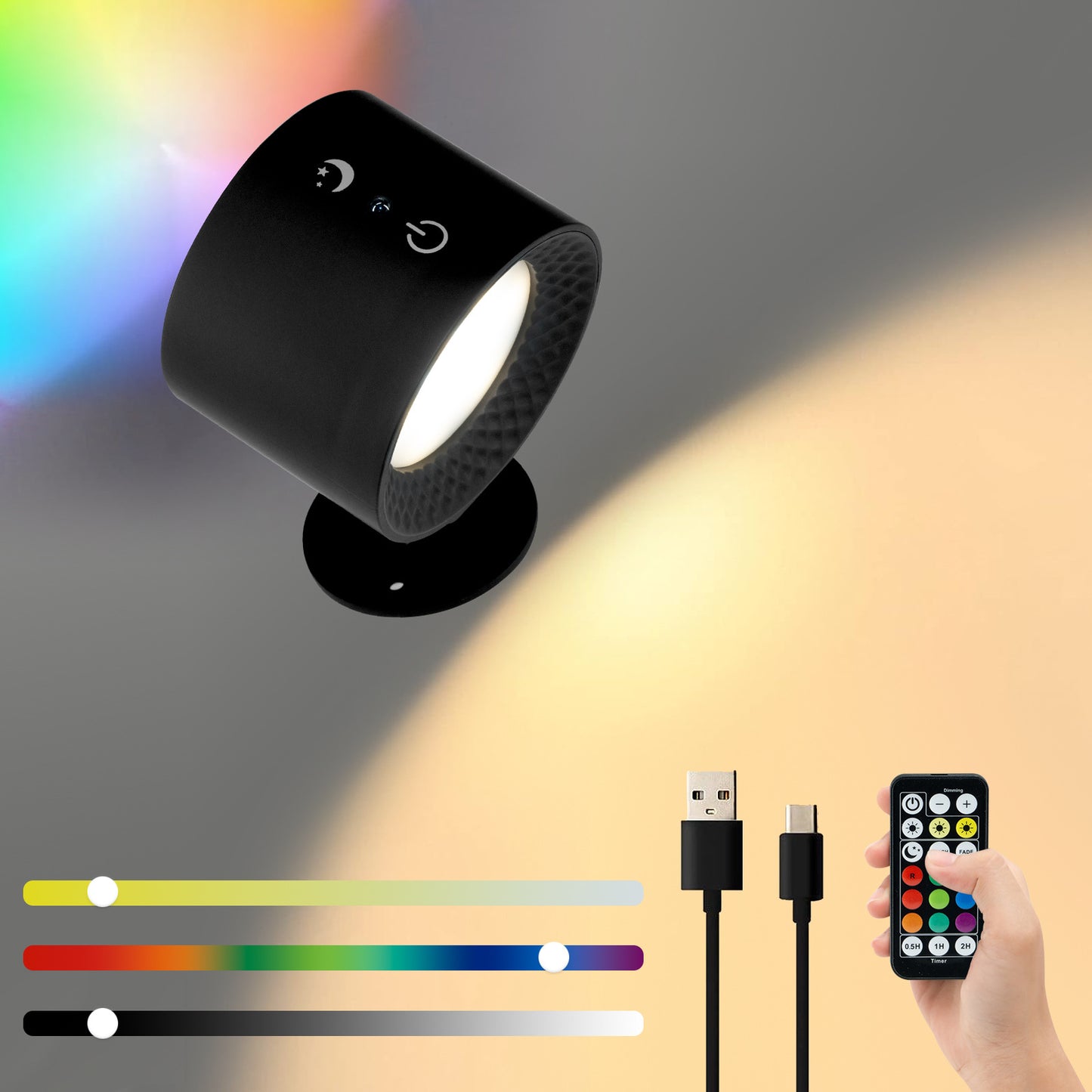 Intelligent magnetic wall lamp