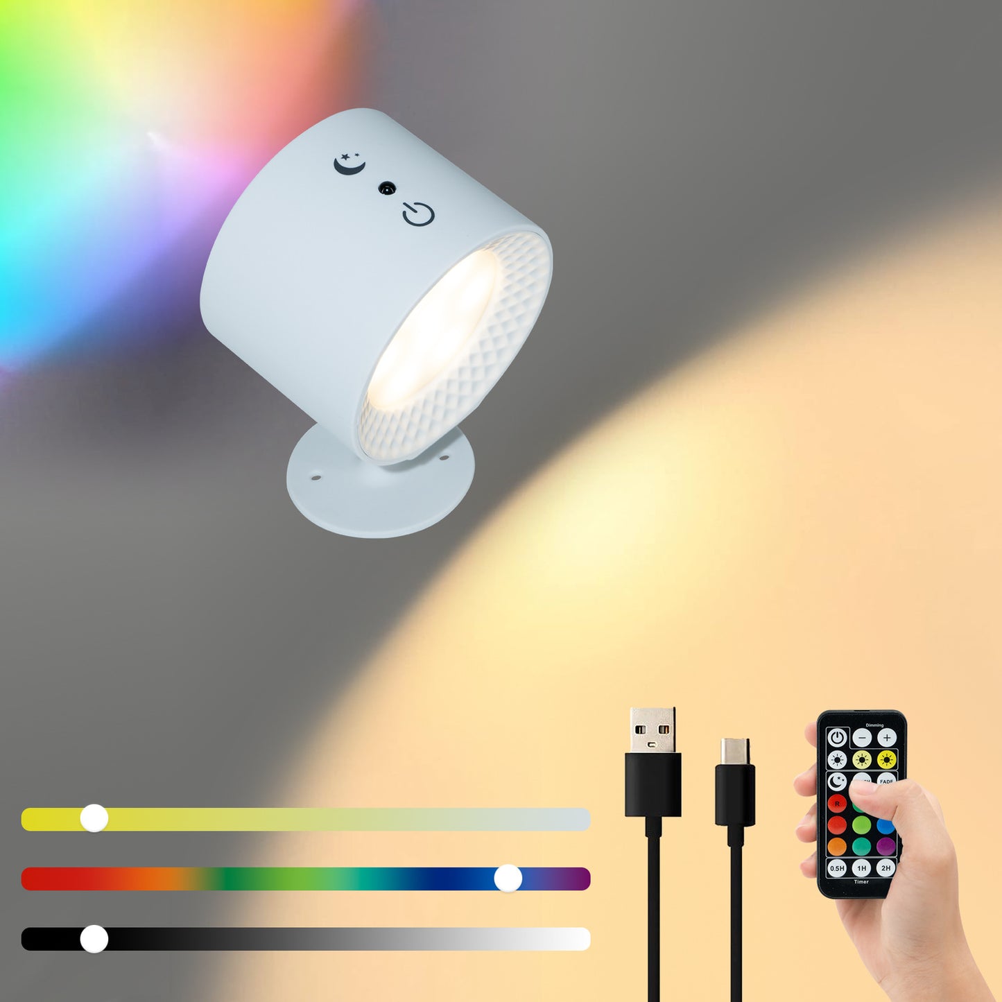 Intelligent magnetic wall lamp