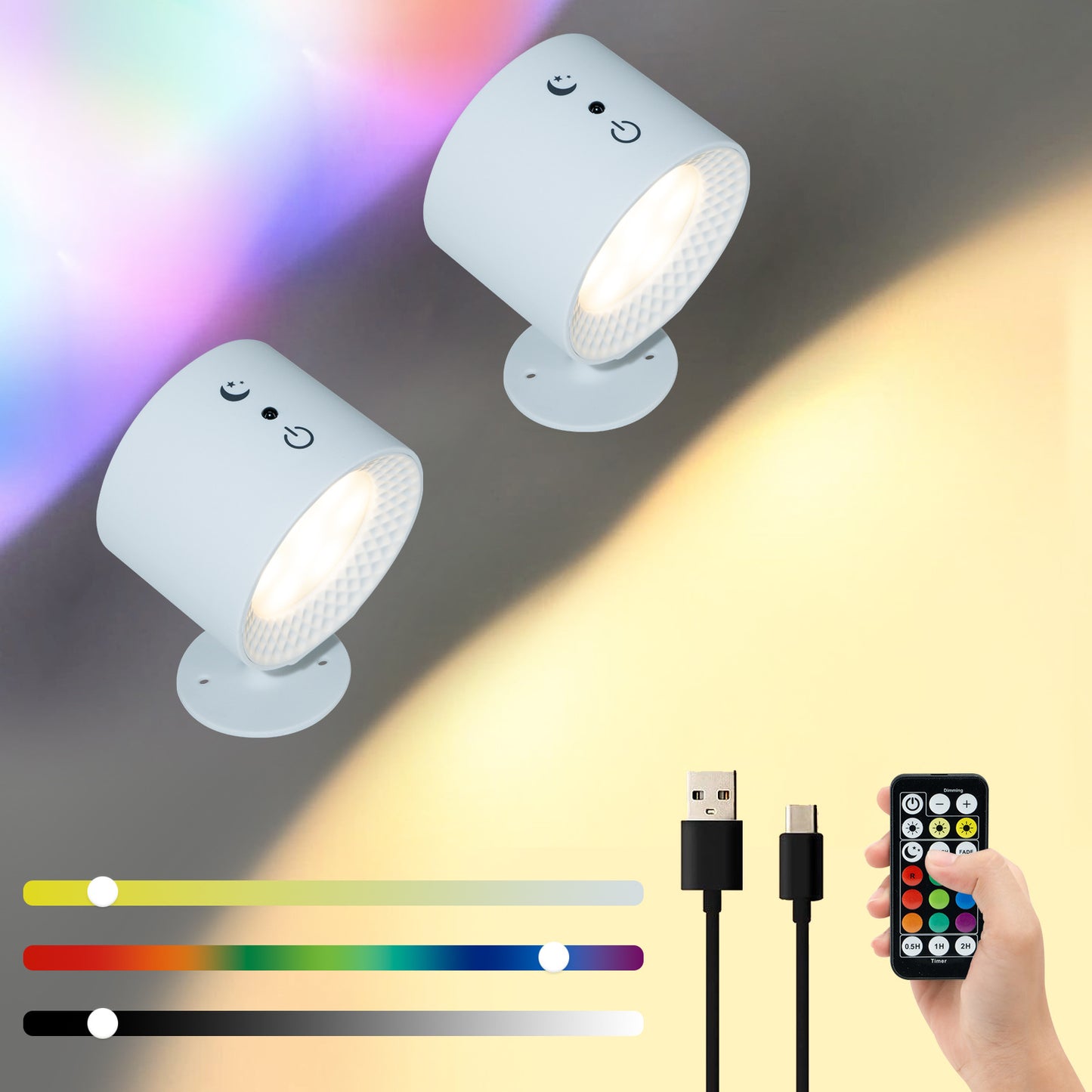 Intelligent magnetic wall lamp
