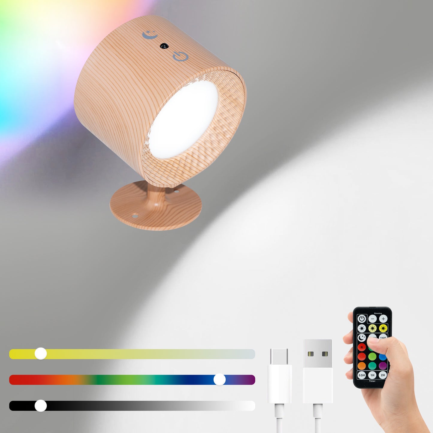 Intelligent magnetic wall lamp