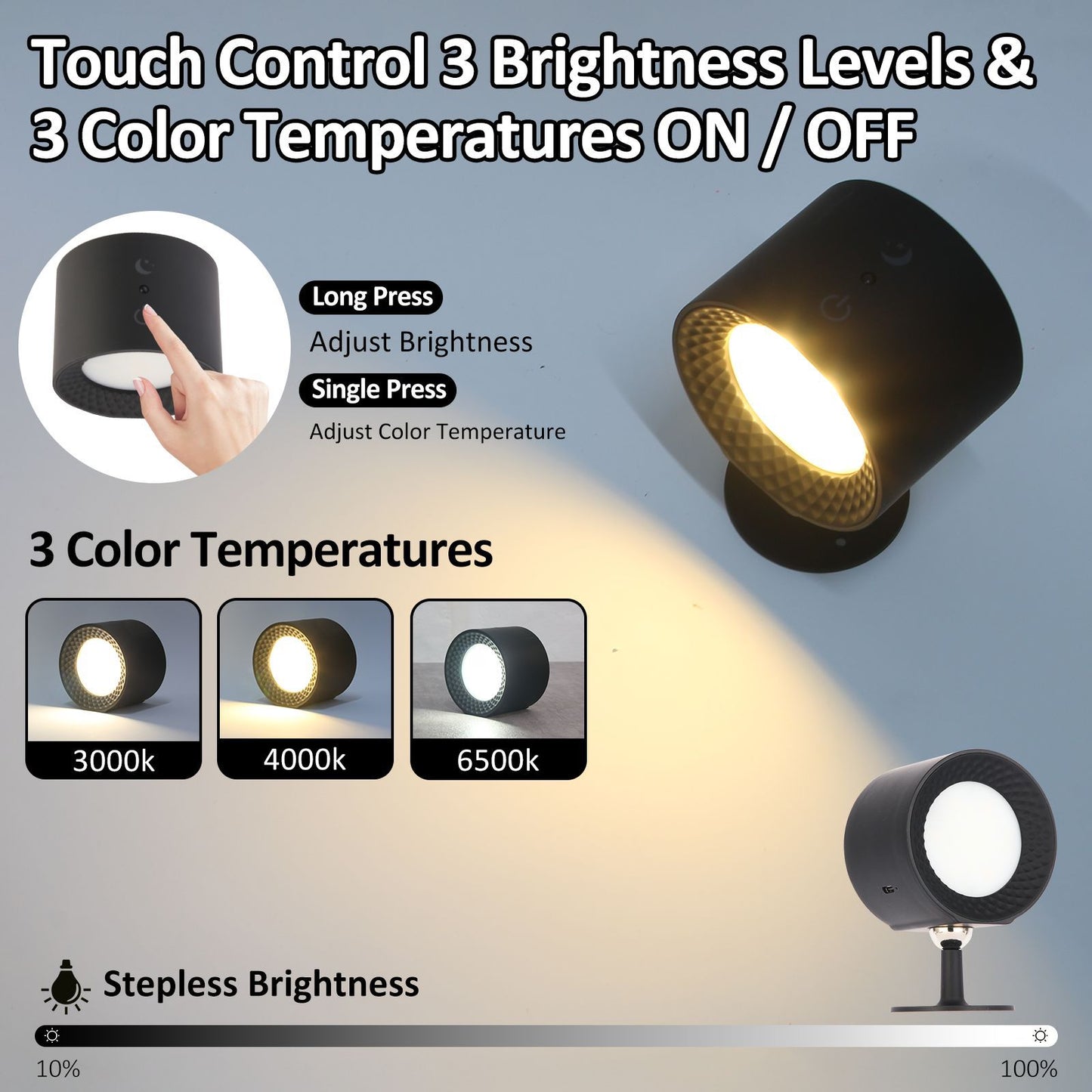 Intelligent magnetic wall lamp