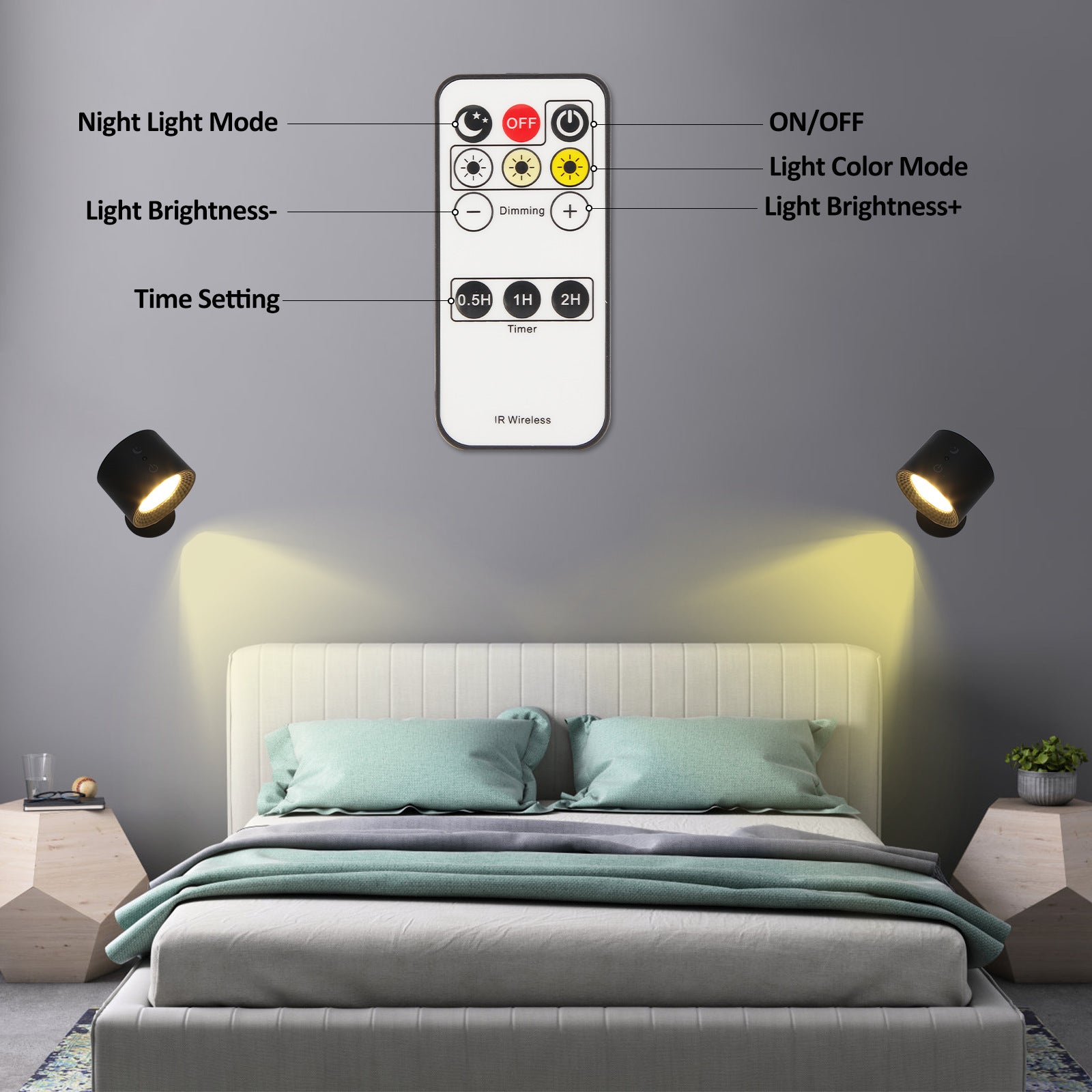 Intelligent magnetic wall lamp