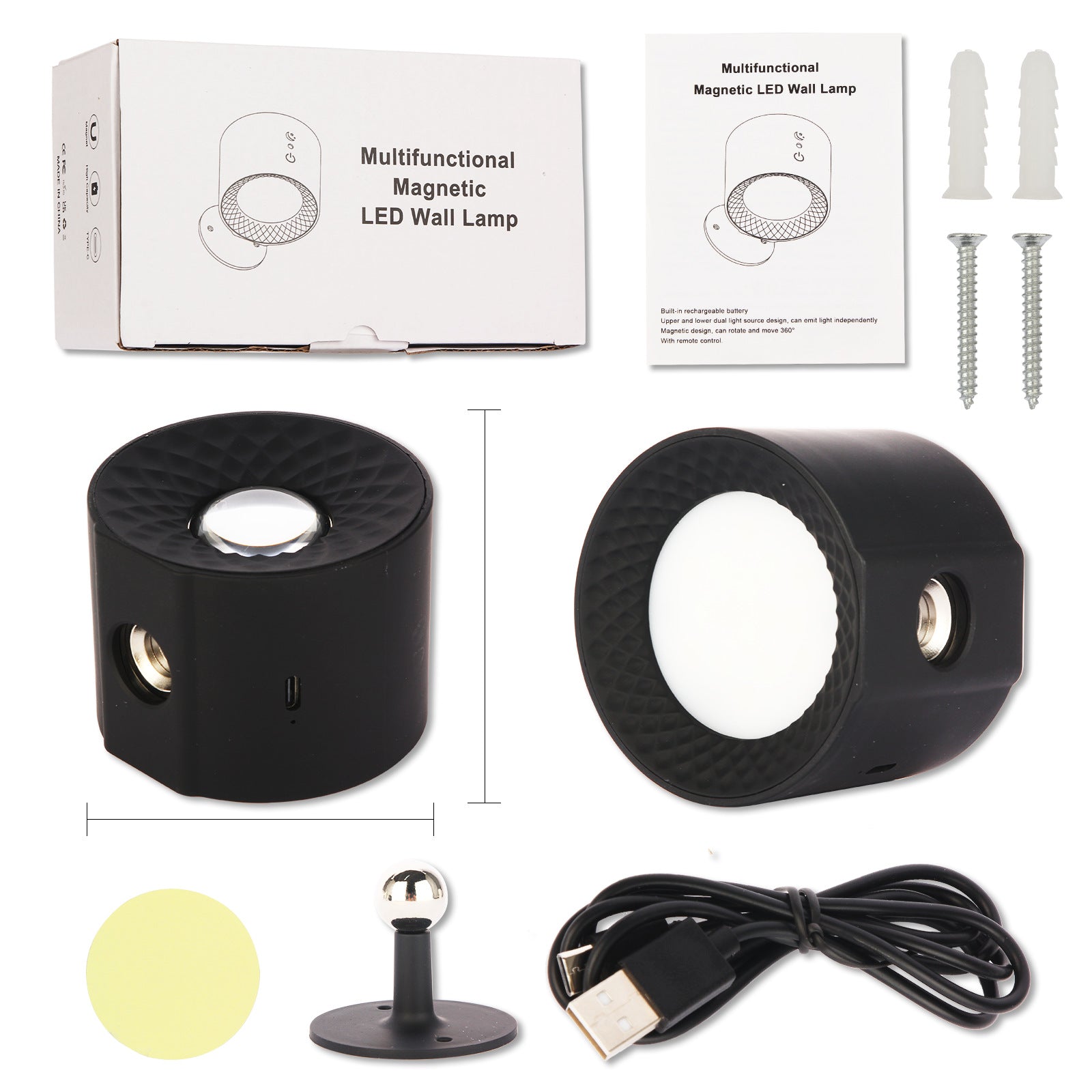 Intelligent magnetic wall lamp