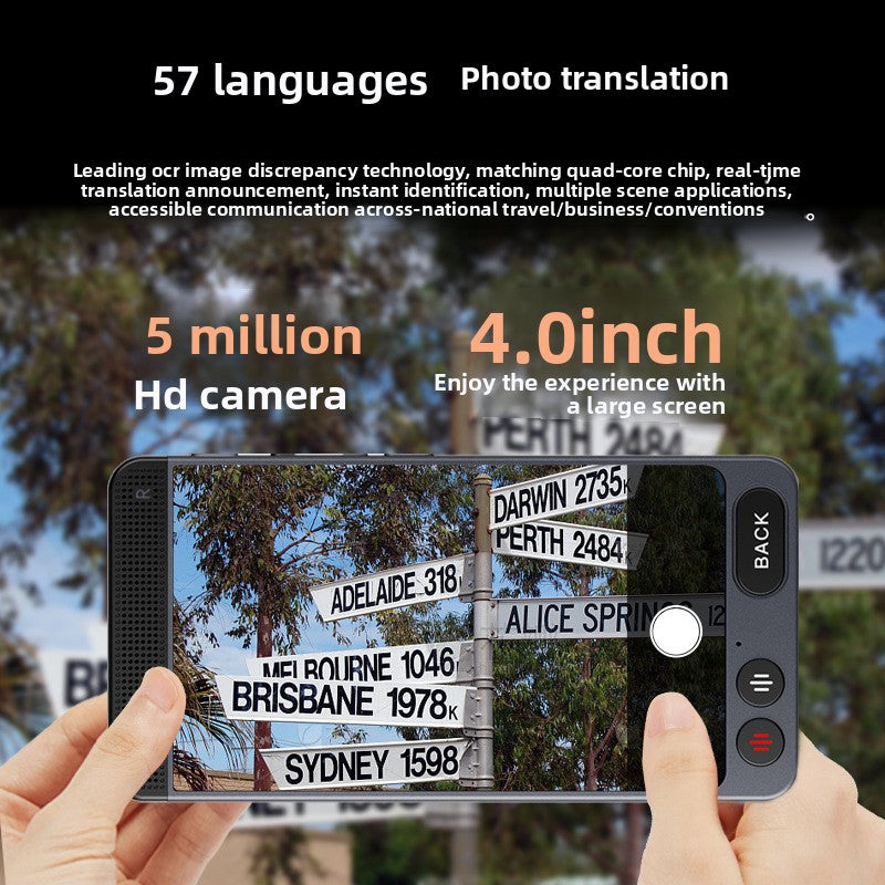 Intelligent offline photo translator