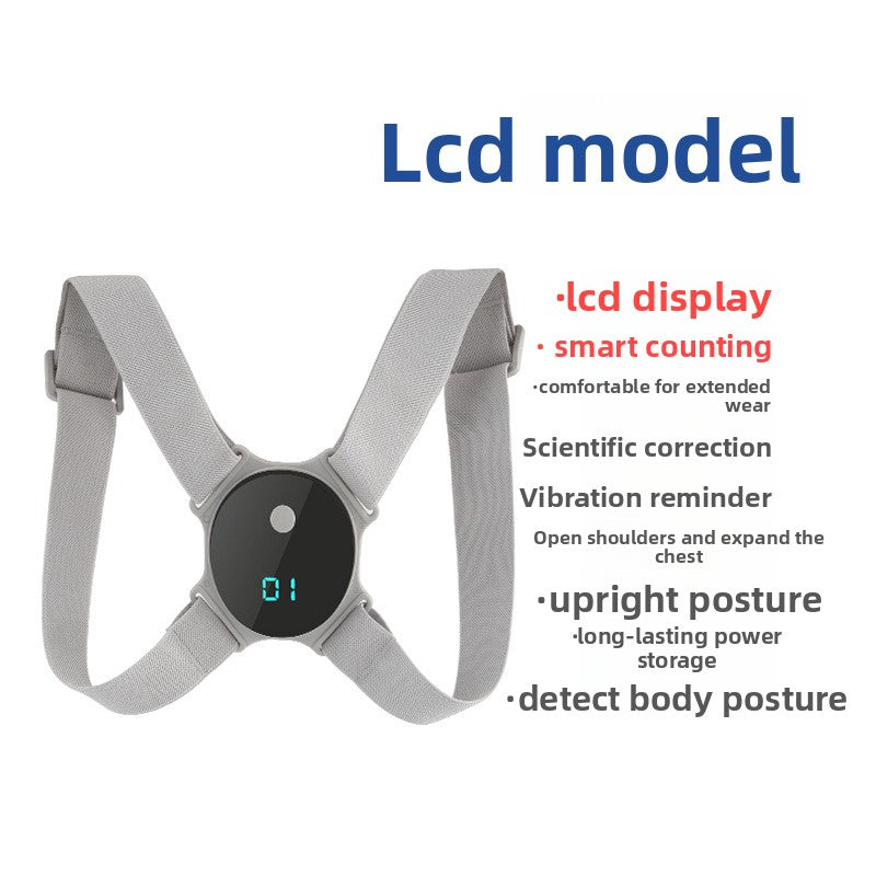 Intelligent Posture Correction Device with LCD Display