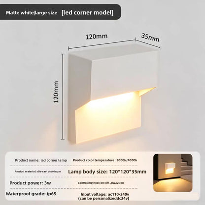 Intelligent Sensor Waterproof Corner Wall Light