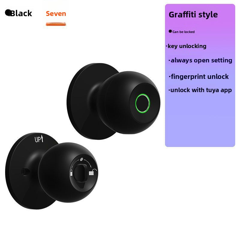 Intelligent spherical fingerprint lock