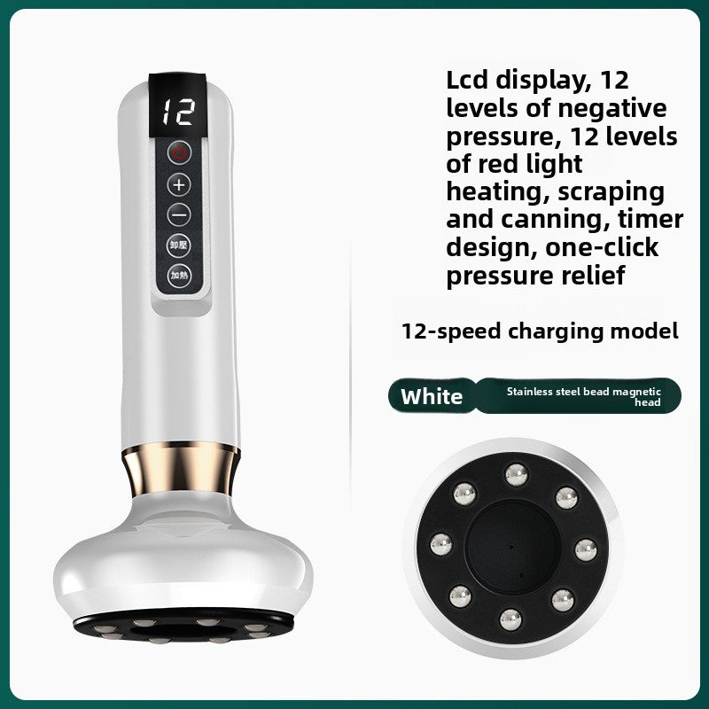 Intelligent vacuum suction cupping device and electric scraping instrument