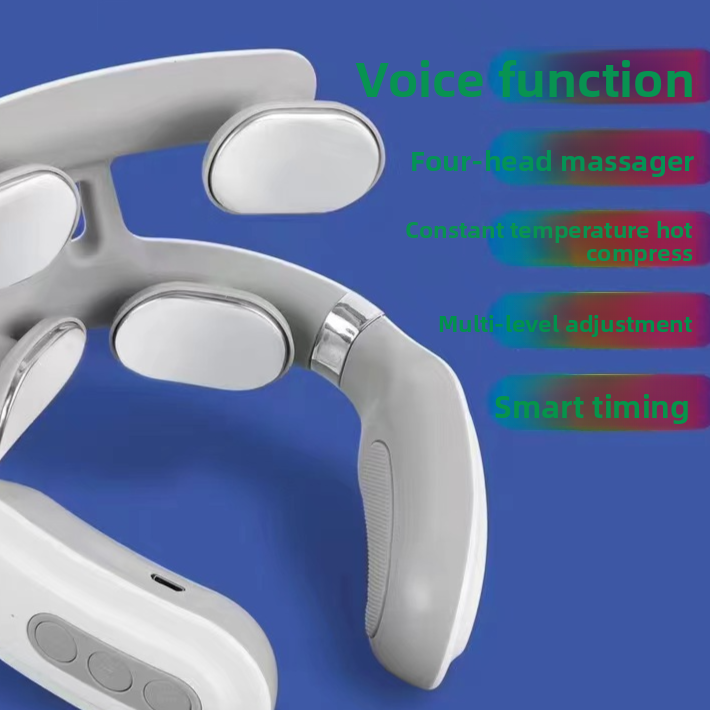 Intelligent Voice Cervical Massager with Heat Therapy
