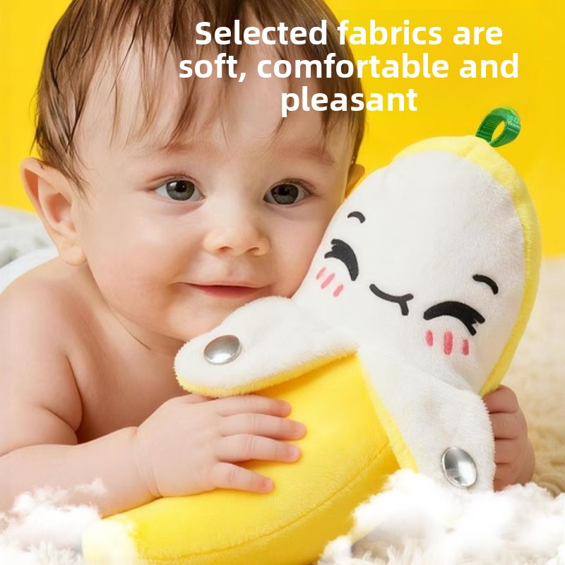 Interactive Banana Piano Plush Toy with Body-Sensing Music