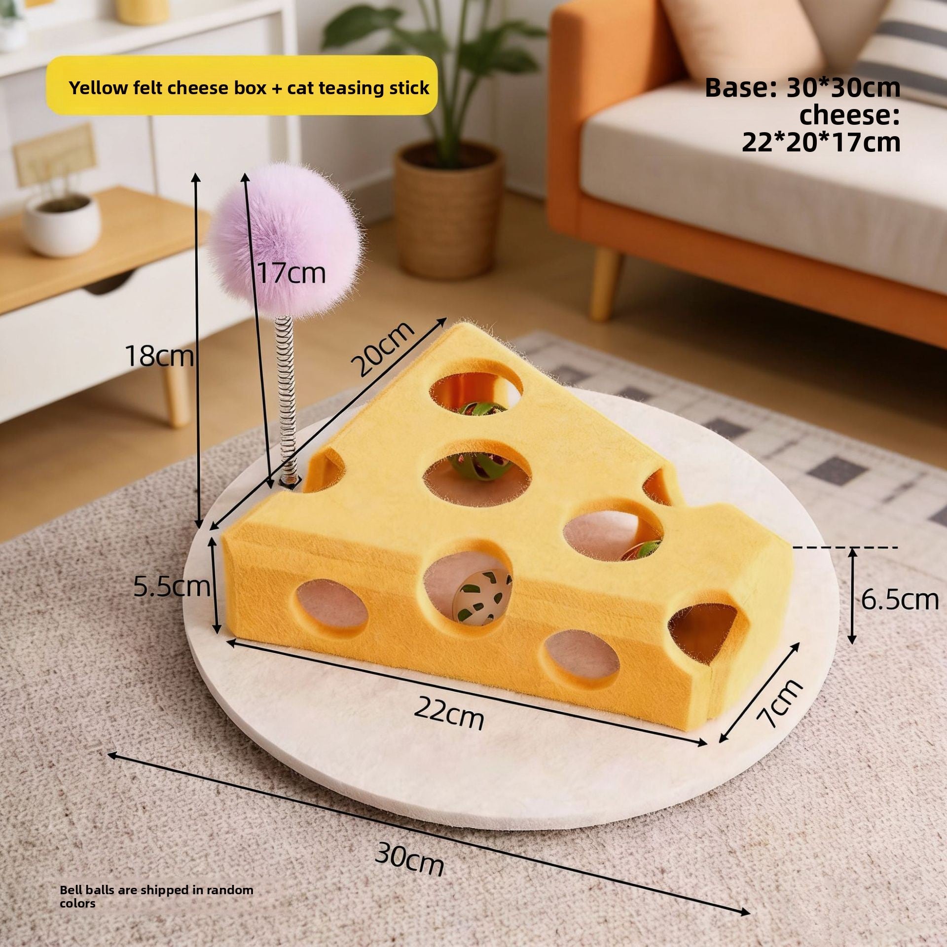 Interactive Cat Maze Toy with Bell Ball