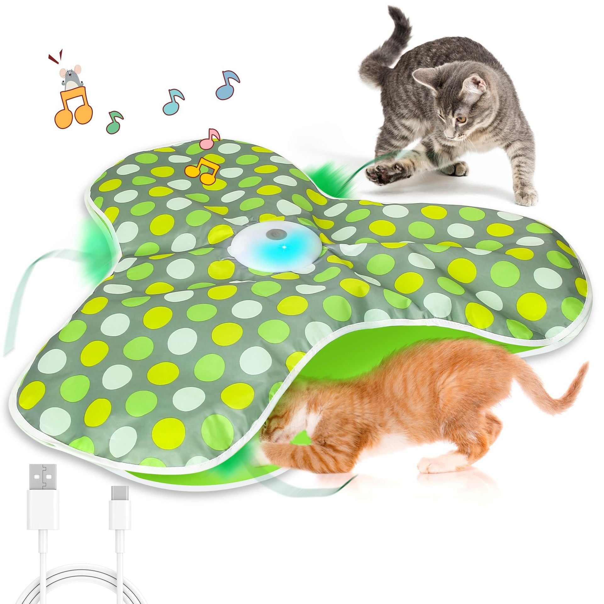 Interactive Cat Play Cover with Sound