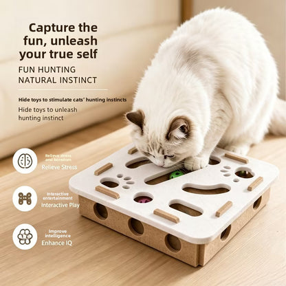 Interactive Cat Scratching Maze Toy