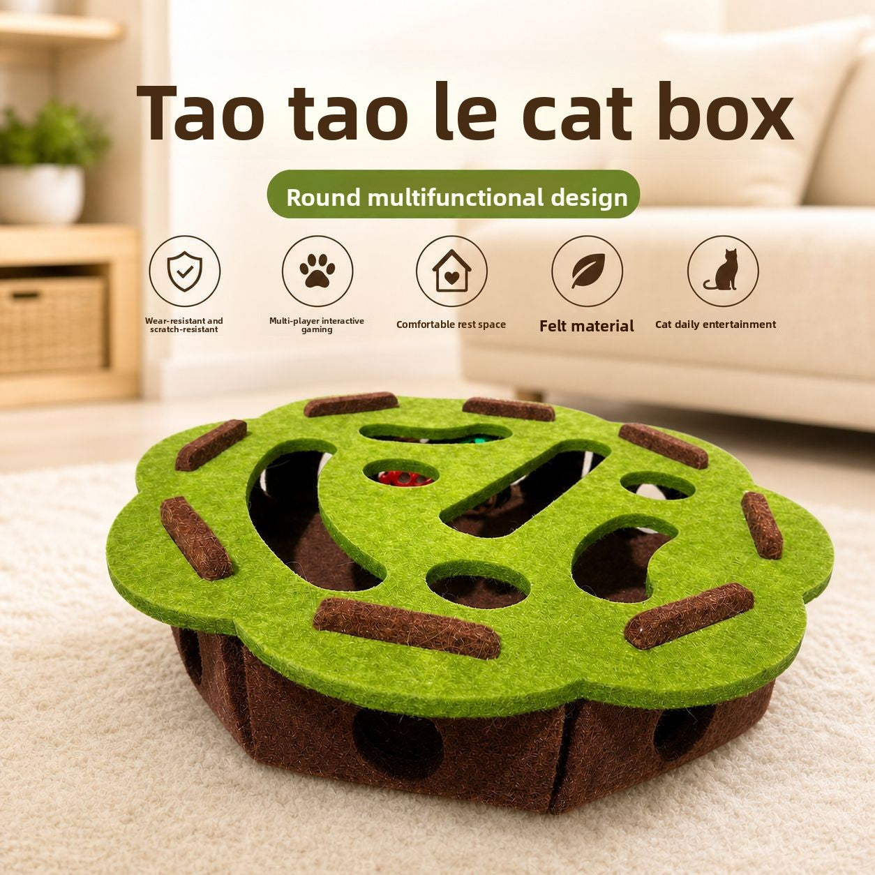 Interactive Cat Scratching Maze Toy