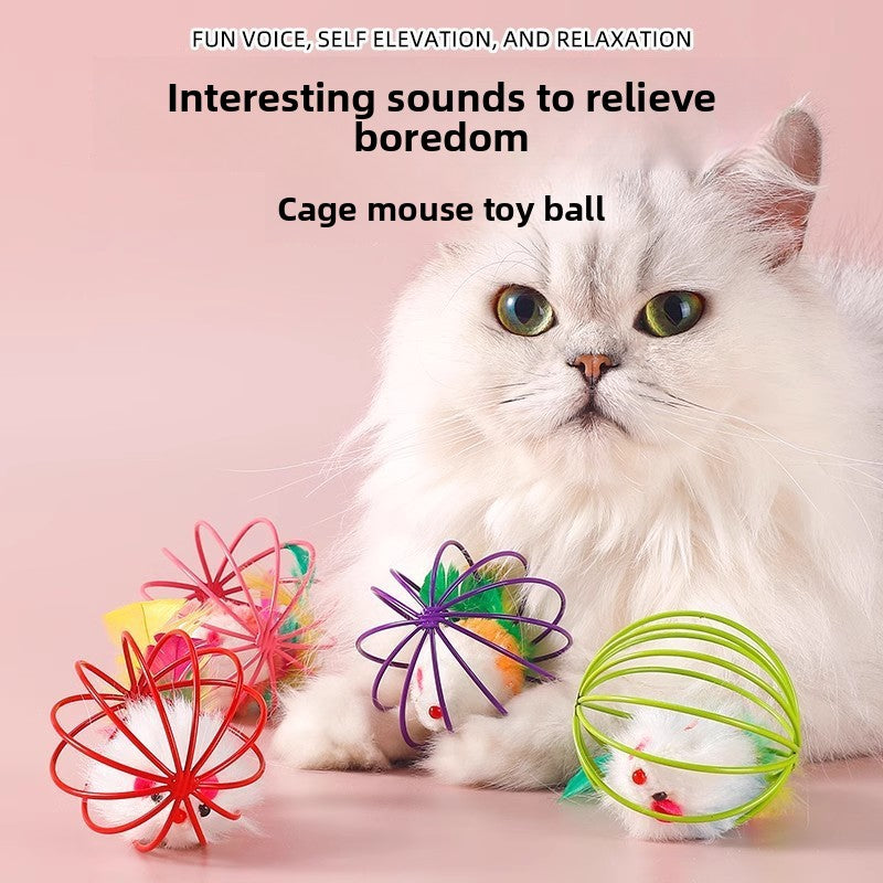 Interactive Cat Toy Ball with Bell