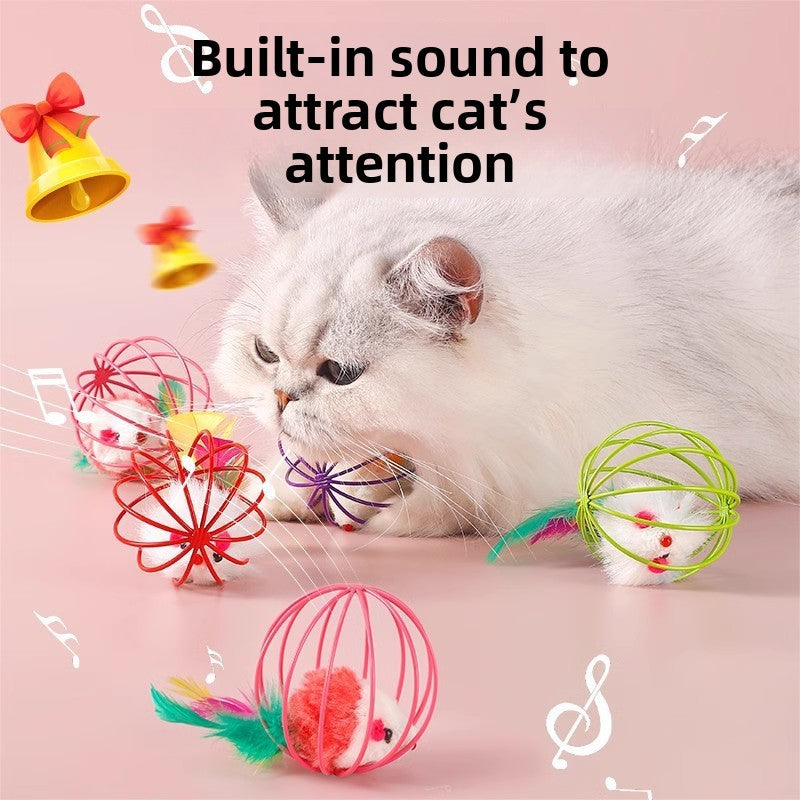 Interactive Cat Toy Ball with Bell
