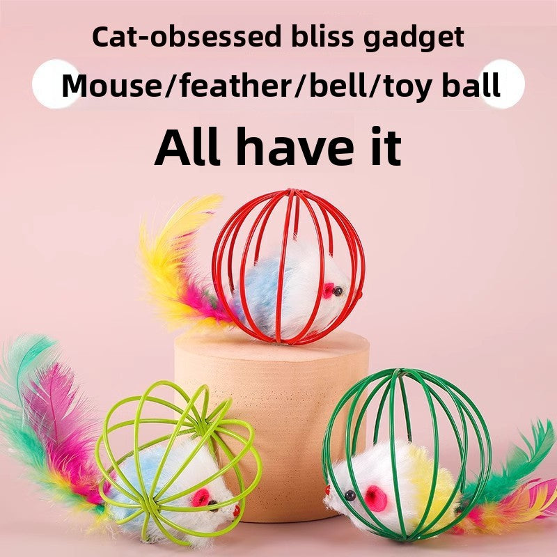Interactive Cat Toy Ball with Bell