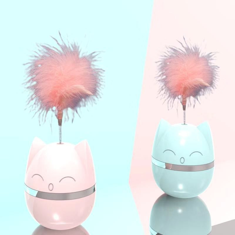 Interactive Cat Toy Stick with Feather
