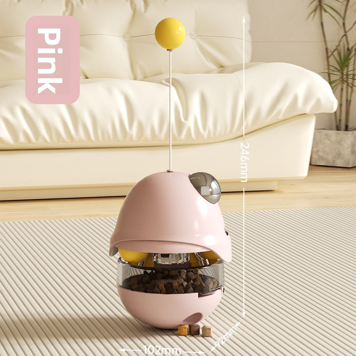 Interactive Cat Turntable Toy with Balls