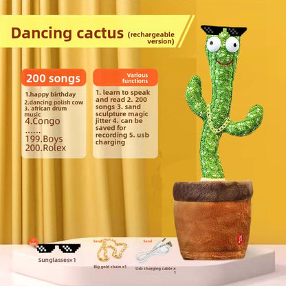 Interactive Dancing Cactus Toy
