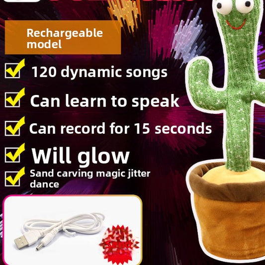 Interactive Dancing Cactus Toy