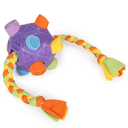 Interactive Dog Chew Toy Ball with Slow Feeder Function