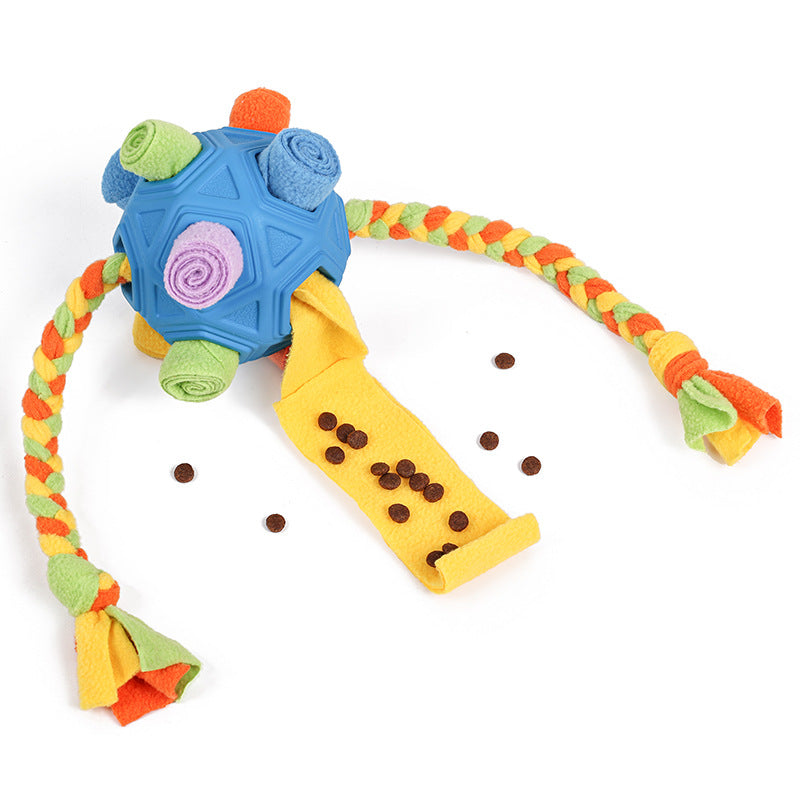 Interactive Dog Chew Toy Ball with Slow Feeder Function